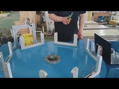 Système d'équipement de soudage par induction IGBT à six stations de type tourne-disque entièrement automatique sur mesure