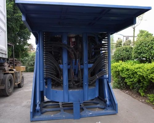 Bon prix Acier de fonte d'appareil de chauffage par induction du four 1200A d'induction de l'or 1T en ligne