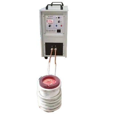 Équipement de fonderie à induction à haute fréquence IGBT pour fusionner l'or, l'argent, le cuivre, etc. avec du graphite et du quartz (HF-25KW)
